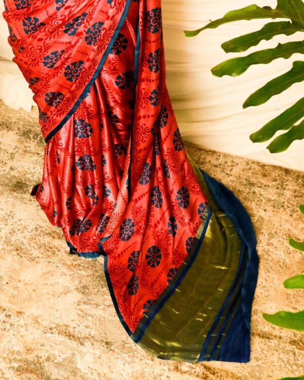 Pure-Handloom-Reddish-Blue-Gaji-Silk-Saree-3_jpg-1 Pure Handloom Reddish Blue Gaji Silk Saree