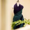 Pure-Handloom-Sky-Blue-with-Violet-Linen-Silk-Saree-2 Pure Handloom Sky Blue with Violet Linen Saree