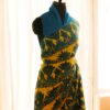 Pure-Handloom-Yellow-with-Blue-Linen-Silk-Saree-4 Pure Handloom Yellow with Blue Linen Saree