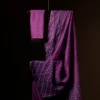 Purple Kota Cotton Sarees,  close up