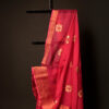 Rosy_Radiance_Pink_Kota_Cotton_Zari_Printed_Saree_2 Rosy Radiance Pink Kota Cotton Zari Printed Saree, Top side close up
