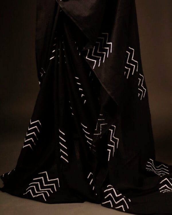 black_Kota_cotton_sarees black Kota cotton sarees, printing details