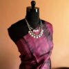 dgftjxj-3 Pure Handloom Tie and Dyed Line Tussar Silk Saree