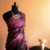 dgftjxj-4 Pure Handloom Tie and Dyed Line Tussar Silk Saree