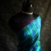 ftyujk-1 Pure Designer Raw Silk hand dyed saree