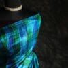 ftyujk-2 Pure Designer Raw Silk hand dyed saree