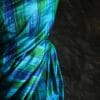 ftyujk-3 Pure Designer Raw Silk hand dyed saree