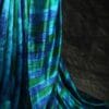 ftyujk-4 Pure Designer Raw Silk hand dyed saree