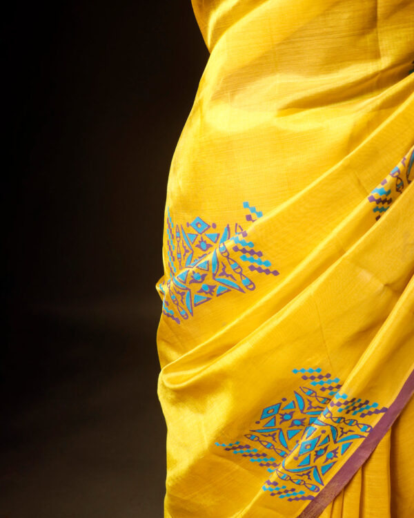 rn-image_picker_lib_temp_1f6833d7-819a-4458-a265-5aaaf7ed2070 Pure Yellow Silk Cotton Saree
