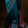 rn-image_picker_lib_temp_32d0a1bd-d743-49f4-8ebc-959b656b006e Pure Blue and pink color Silk Cotton Saree