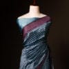 rn-image_picker_lib_temp_382fc5a6-71bc-4c44-9489-094c282968d6 Pure Hand block Blue and black Raw Silk saree