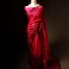 Blush Blossom Pink Pure Organza Silk Saree
