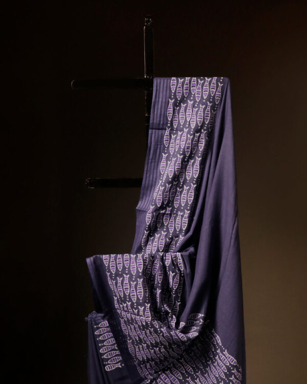 rn-image_picker_lib_temp_3ebdd3f4-e15f-4ac8-ab51-16ab519f5d99 Royal Amethyst Purple Mul Cotton Saree