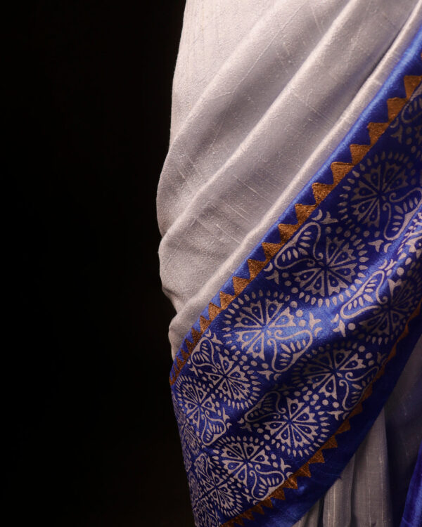 rn-image_picker_lib_temp_459c059f-c586-4135-a3e4-a66fa8b3b9bd Uddup Breeze White and Blue Pure Dupion Silk Saree