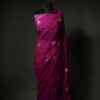 Purple Printed Chiffon Silk Saree Purple Printed Chiffon Silk Saree