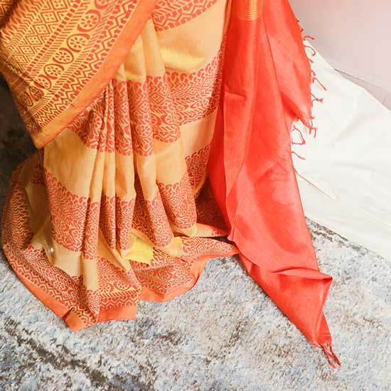 rn-image_picker_lib_temp_50827d02-625b-4cff-bd70-92a4d16d9e7c Pure Handloom Yellow Silk Cotton Saree