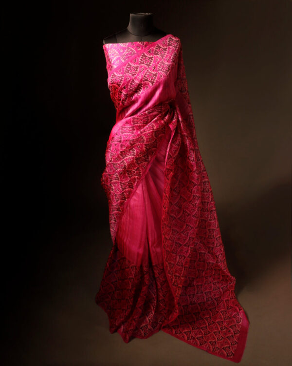 rn-image_picker_lib_temp_51b11421-1d85-470a-98be-4425151f7c2b Whispering Petals Baby Pink Pure Organza Silk Saree