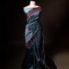 rn-image_picker_lib_temp_53e70b67-d1d2-4762-ab18-4aad3c489522 Pure Hand block Blue and black Raw Silk saree