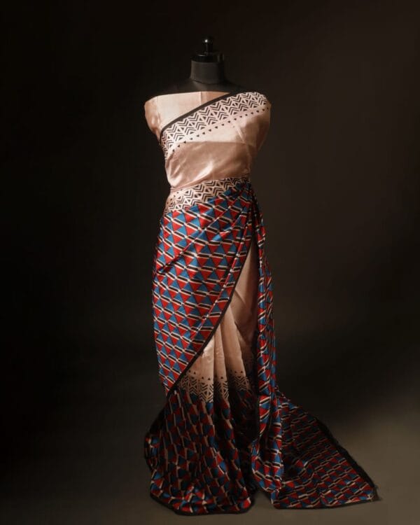 rn-image_picker_lib_temp_6b451e2d-002a-4136-864a-8c156c00d420-1 Pure Hand block Printed Stripe Beige Raw Silk saree