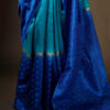 rn-image_picker_lib_temp_76b1fff8-b078-40aa-b8d6-4736ac52a510 Twilight Sky Blue and Dark Blue Pure Dupion Silk Saree