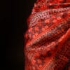 rn-image_picker_lib_temp_7bbf3ccd-85f7-4a54-a6a6-8d313d79eb07 Mystic Mocha Maroon and Black Printed Pure Organza Silk Saree