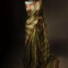 rn-image_picker_lib_temp_7c5ee781-2309-40bf-9015-169f57f71316 Mint Mirage Light Green Striped Pure Organza Silk Saree