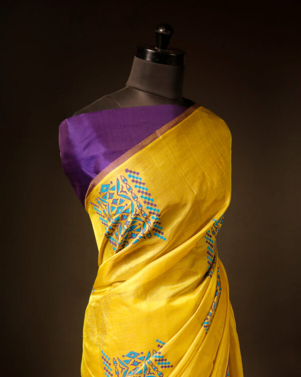 rn-image_picker_lib_temp_8483a739-176f-42b0-9aed-483b44503624 Pure Yellow Silk Cotton Saree
