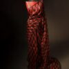 rn-image_picker_lib_temp_8aa734e7-e971-4589-a923-51956a17a260 Sunset Noir Orange and Black Pure Organza Silk Saree