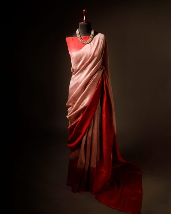 rn-image_picker_lib_temp_8b83a077-d979-4cc9-b286-a2015e7cadb6 Velvet Rouge Red Pure Dupion Silk Saree