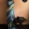 rn-image_picker_lib_temp_9f263a8e-5ac3-42c0-a6af-dc3f92f07854 Pure Hand Block Printed Black Desi Tussar Silk Saree