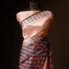 rn-image_picker_lib_temp_a0c85e33-d3dc-47ee-8a62-e8e216561cc2 Pure Hand block Printed Stripe Beige Raw Silk saree
