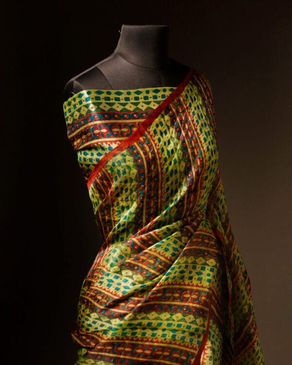 rn-image_picker_lib_temp_b260c558-a2ac-4799-9933-86520e462d2d Mint Mirage Light Green Striped Pure Organza Silk Saree