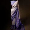 rn-image_picker_lib_temp_b55719a0-0507-4046-b12a-38108c3b4e92 Uddup Breeze White and Blue Pure Dupion Silk Saree
