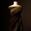 Dark brown color Silk Cotton Saree