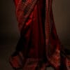 Maroon Handloom Silk Cotton Saree