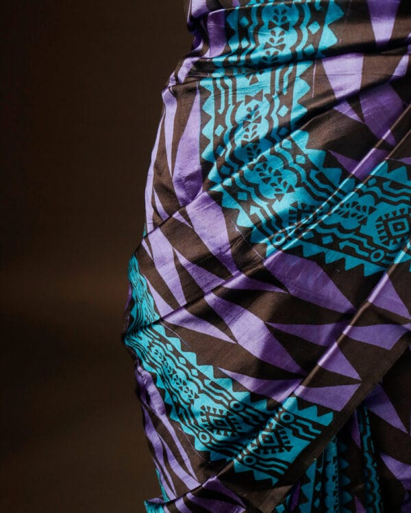 rn-image_picker_lib_temp_dd5de13b-5c0b-4c72-ad47-4d69116b1a12 Pure Hand block Printed Blue and Black Raw Silk saree