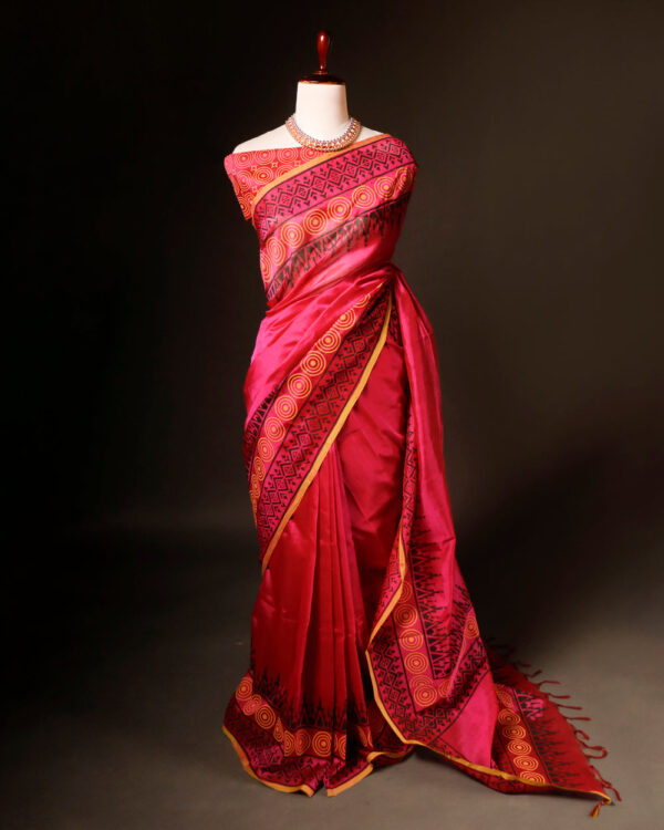rn-image_picker_lib_temp_e2741980-536d-4bef-88dd-6375374024d2 Pure Pink Silk Cotton Saree