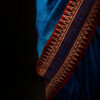 rn-image_picker_lib_temp_e99e987e-10c7-468f-a997-3a6e2ef33873 Tranquil Indigo Blue and Brown Pure Dupion Silk Saree