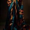 rn-image_picker_lib_temp_ed6dcfb5-1b2f-47f0-86d1-e5d6bfa7c4f1 Pure Hand block Printed Blue and yellow Raw Silk saree
