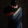 serdhj-3 Pure Handloom Prussian Blue Silk Cotton Saree