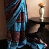 setrdhye-1 Hand Block Printed Pure Desi Tussar Silk Saree