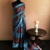 setrdhye-2 Hand Block Printed Pure Desi Tussar Silk Saree