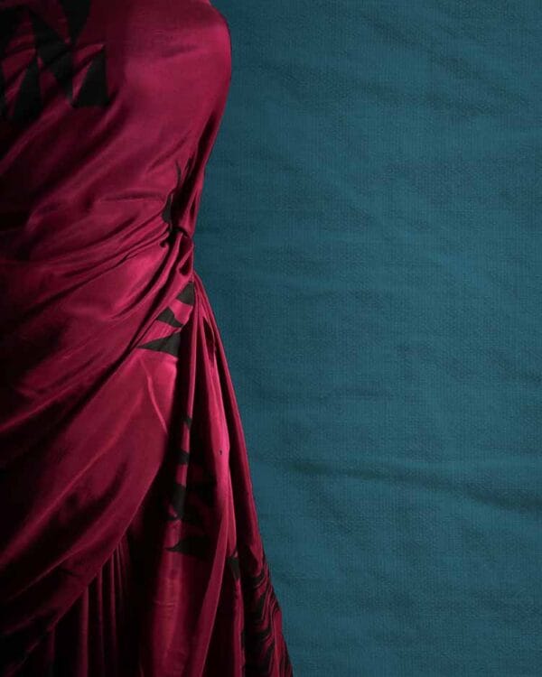 setrh-1 Fancy Saree H S Silk Hand block Printed