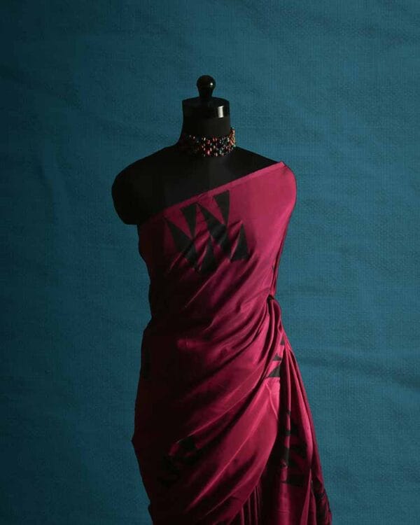 setrh-2 Fancy Saree H S Silk Hand block Printed