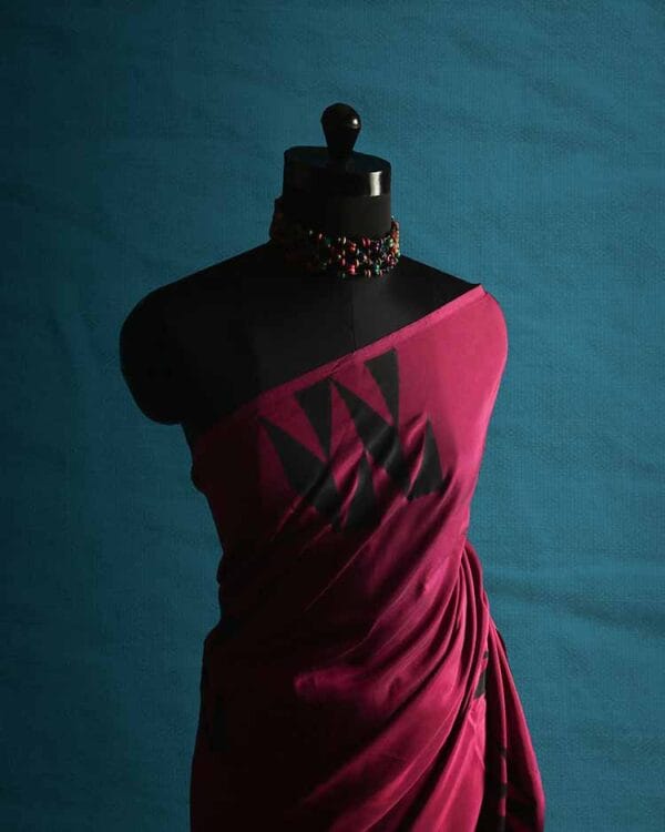 setrh-3-1 Fancy Saree H S Silk Hand block Printed