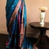 tgjkft-1 Pure Block Printed Desi Tussar Silk Saree