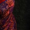 xdfgh-2 Pure Hand Block Printed drapes Raw Silk Saree