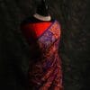 xdfgh-4 Pure Hand Block Printed drapes Raw Silk Saree