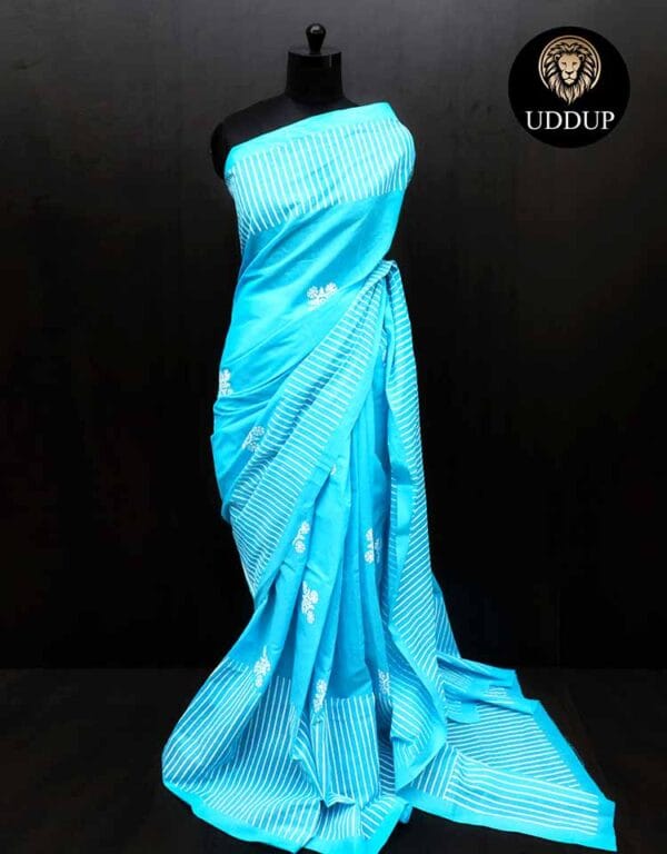 zdtjtc-1_5dc6fe49-5bc2-4101-b9c6-75383c92af9b Blue Geometric Pattern Mul Cotton Saree & Best Mul Saree Deals
