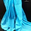 zdtjtc-3 Blue Geometric Pattern Mul Cotton Saree & Best Mul Saree Deals